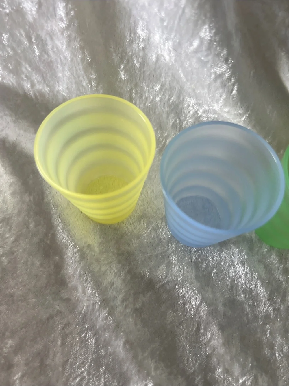 Tupperware Frosted Tumbler Set in Yellow, Blue, Green, Orange